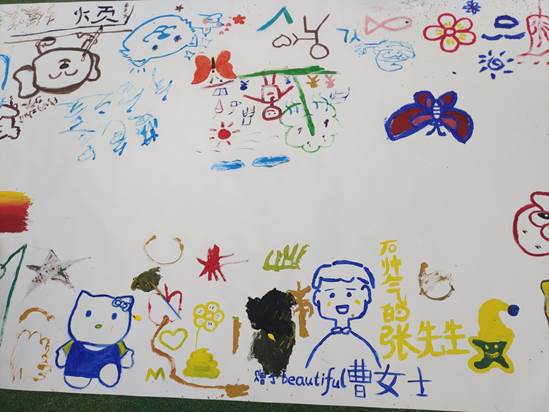 bat365官网学生在心理减压节上的绘画作品 马国蕊摄
